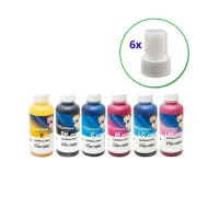 Picture of Inktec Sublimation Inks with EcoTank Compatible Caps - Set of 6