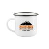 Picture of Permasub Sublimation Enamel Coffee Mug 350ml - White/Black Rim