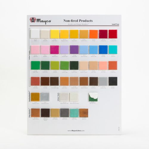Picture of Mayco Tile Chart - Non Fired Palette