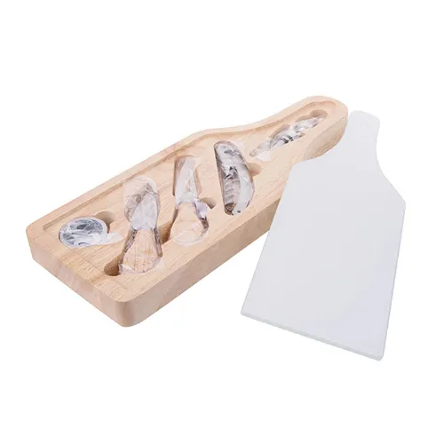 Picture of Sublimation Cheese Board and Knife Set (6pc)