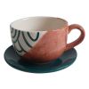 Picture of Ceramic Bisque Espresso Cup and Saucer 6pc