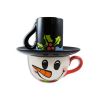 Picture of Ceramic Bisque Latte Cup and Saucer 6pc