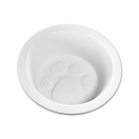 Picture of Ceramic Bisque Paw Print Pet Bowl 4pc