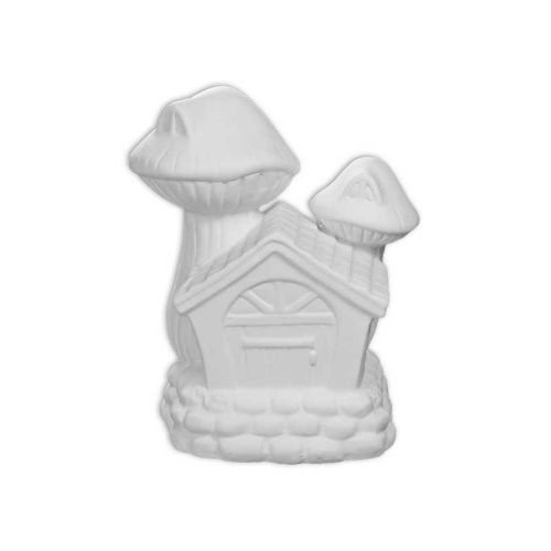 Picture of Ceramic Bisque Mushroom Fairy House 4pc