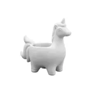 Picture of Ceramic Bisque Enchanted Unicorn Planter 6pc