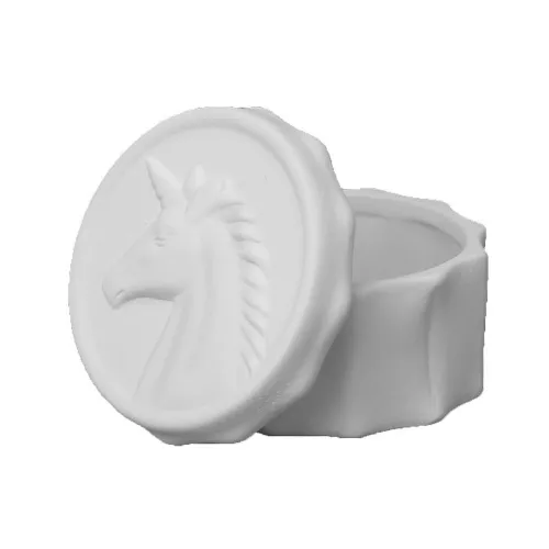 Picture of Ceramic Bisque Unicorn Box 4pc
