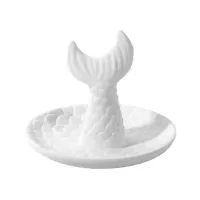 Picture of Ceramic Bisque Ring Holder Mermaid Tail 6pc