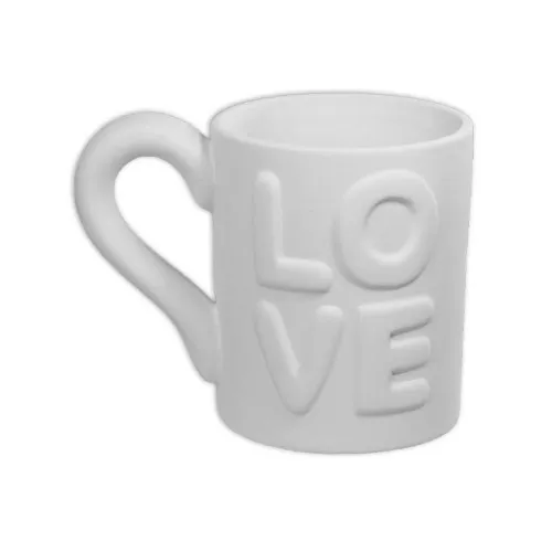 Picture of Ceramic Bisque Love Mug 6pc