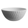 Picture of Ceramic Bisque Large Carved Bowl 4pc