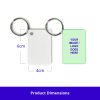 Picture of Sublimation Hardboard Keyring - Rectangle