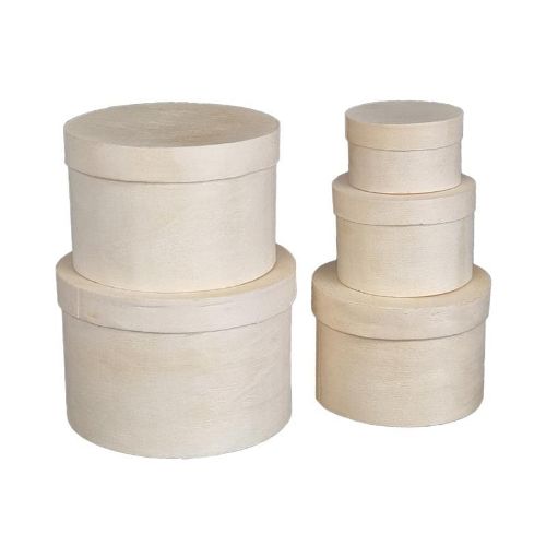 Picture of Wooden Craft Boxes (set of 5)