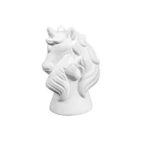 Picture of Ceramic Bisque Mama and Baby Unicorn Bank 4pc