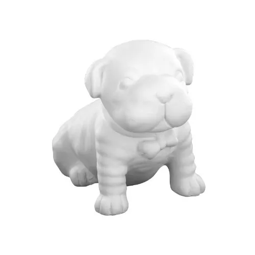 Picture of Ceramic Bisque Bowser Bulldog Bank 4pc