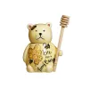 Picture of Ceramic Bisque Teddy Bear Honey Pot 4pc