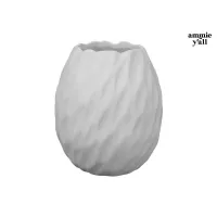Picture of Ceramic Bisque Ripple Vase 2pc