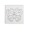 Picture of Ceramic Bisque Butterfly Party Tile 12pc