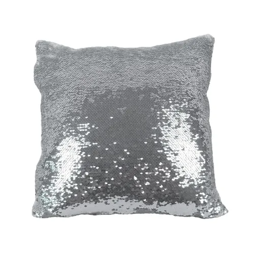 Picture of Sublimation Blank Sequin Cushion Cover - Silver/White