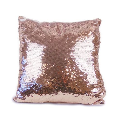 Picture of Sublimation Blank Sequin Cushion Cover - Champagne/White
