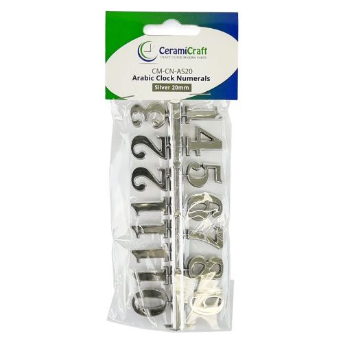 Picture of Arabic Clock Numerals - Silver 20mm