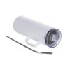 Picture of Sublimation Stainless Steel Skinny Tumbler White 20oz with Handle