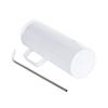 Picture of Sublimation Stainless Steel Skinny Tumbler White 20oz with Handle