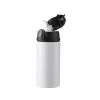 Picture of Stainless Steel Bottle With Straw and Black Cap 360ml