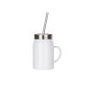Picture of Sublimation Stainless Steel Mason Jar with Straw and Handle