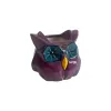 Picture of Ceramic Bisque Faceted Owl Planter 4pc