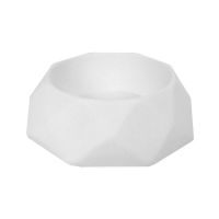 Picture of Ceramic Bisque Faceted Pet Bowl 4pc