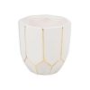Picture of Ceramic Bisque Small Faceted Planter 4pc