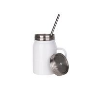 Picture of Sublimation Stainless Steel Mason Jar with Straw and Handle