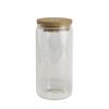 Picture of Sublimation Libbey Tumbler Clear Glass Bamboo Lid 460ml & Straw