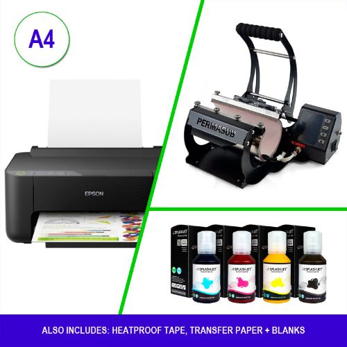 Picture of Sublimation Starter Kit Epson A4 Printer ET1810 + Tumbler Heat Press + Blanks