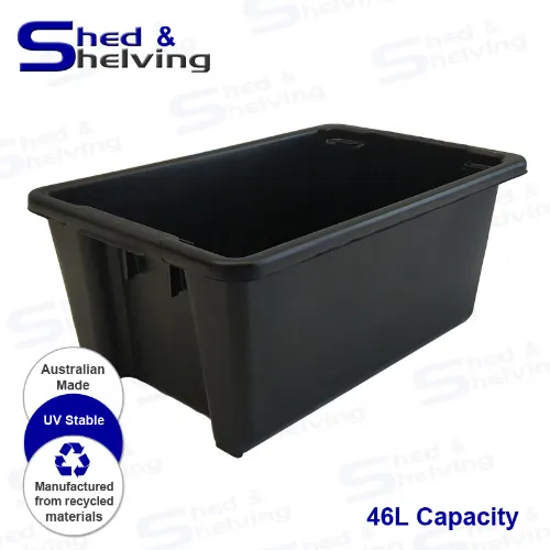 Picture of Stack and Nest Tub Black 46L