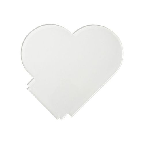 Picture of Sublimation Acrylic for LED Lamp - Heart 15 x 15cm