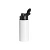 Picture of Sublimation Aluminium Drink Bottle Black Flip Lid 600ml