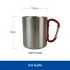 Picture of Sublimation Outdoor Coffee Mug with Carabiner Handle