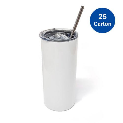 Picture of Sublimation Stainless Steel Skinny Tumbler 16oz White 25pc