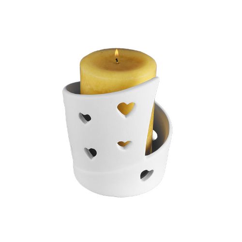 Picture of Ceramic Bisque Cutout Heart Candle Wrap 4pc