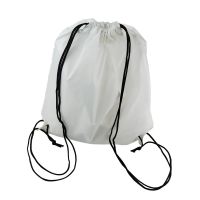 Picture of Sublimation Polyester White Drawstring Bag 34cm x 40cm