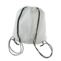Picture of Sublimation Polyester White Drawstring Bag 34cm x 40cm