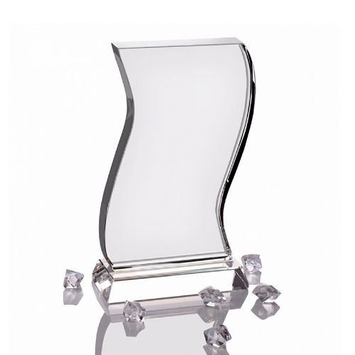 Picture of Sublimation Glass Crystal Photo Block - Wave