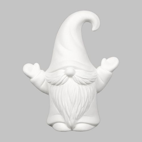 Picture of Ceramic Bisque MB042 Hooray Gnome 6pc