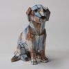 Picture of Ceramic Bisque MB1516 Faceted Dog 4pc