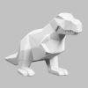 Picture of Ceramic Bisque MB1548 Faceted T-Rex 4pc