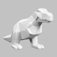 Picture of Ceramic Bisque MB1548 Faceted T-Rex 4pc