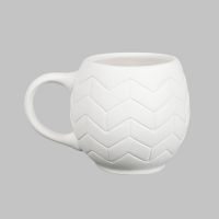 Picture of Ceramic Bisque MB1618 Chevron Mug 6pc