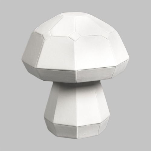 Picture of Ceramic Bisque MB1625 Large Faceted Mushroom 6pc