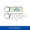 Picture of Sublimation Hardboard Keyring - Elongated Rectangle