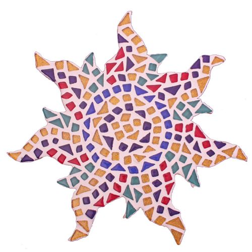 Picture of Mosaic Tile Craft Kit - Sun Plaque